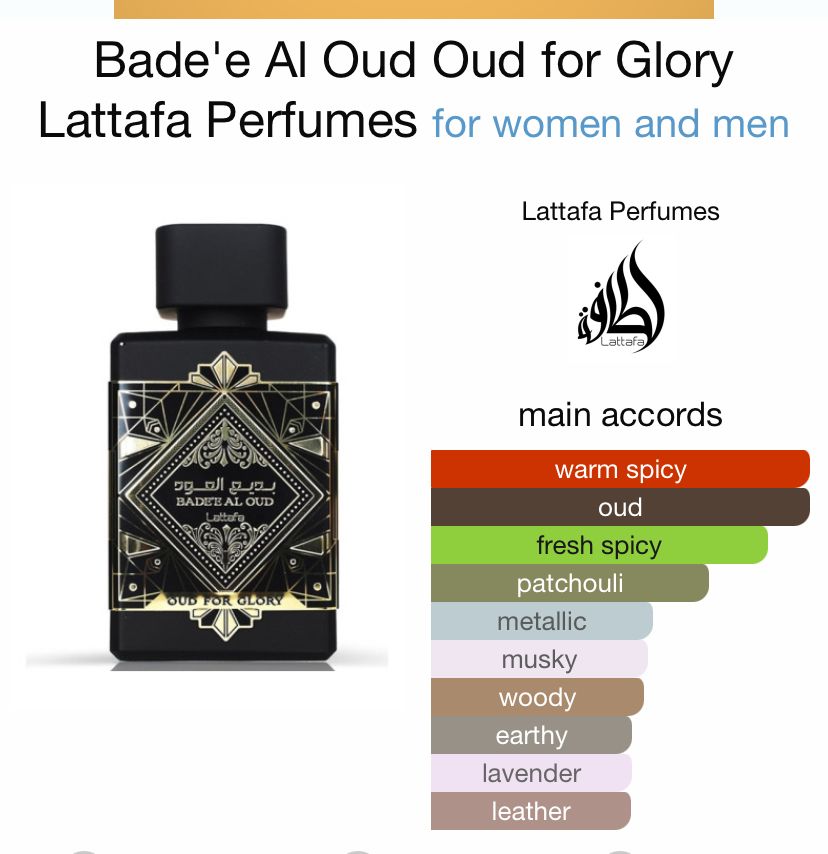 Lattafa  Bade'e Al Oud oud for glory